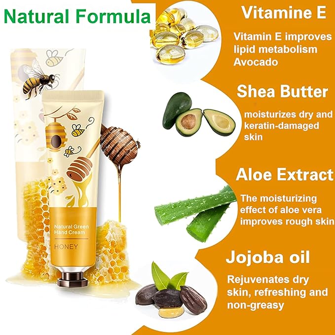 10 Pack Hand Cream For Chapped Hands,Natural Botanical Fragrance Hand Lotion,Mini Hand Cream For Working Dry Hands,Moisturizing Travel Size Hand Cream Set with Natural Botanical For Women 30ml