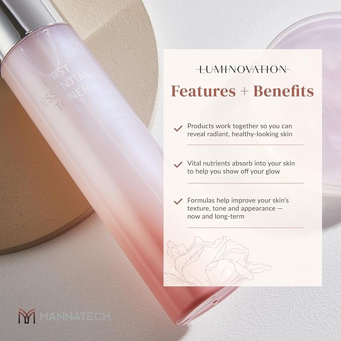 Luminovation First Essential Toner with 43 Natural Moisturizing Factor (NMF) Types