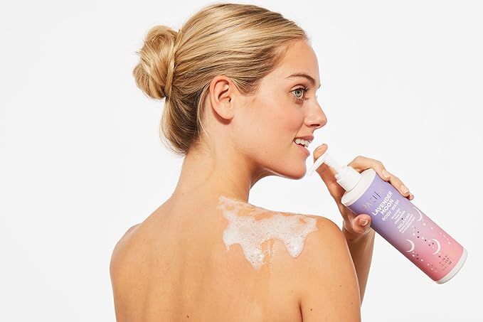 Pacifica Beauty Lavender Moon Body Wash with Pump, Bath and Shower Gel, Hyaluronic Acid, Rose, Chamomile, Moisturizing, Hydrating, Cleansing, Soothing, Calming, Relaxing, Vegan, 12 fl oz (1 Count)