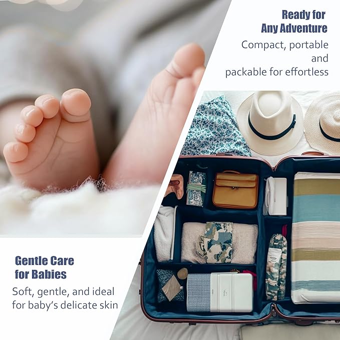 Ourmed Life Face Towels, Thicker Disposable Biodegradable Clean Face Wipes for Sensitive Skin, Lint- free Face Cloths for Makeup Remover, Skincare and Women Cleaning, Dry Wipes, 480 Count Dot Texture