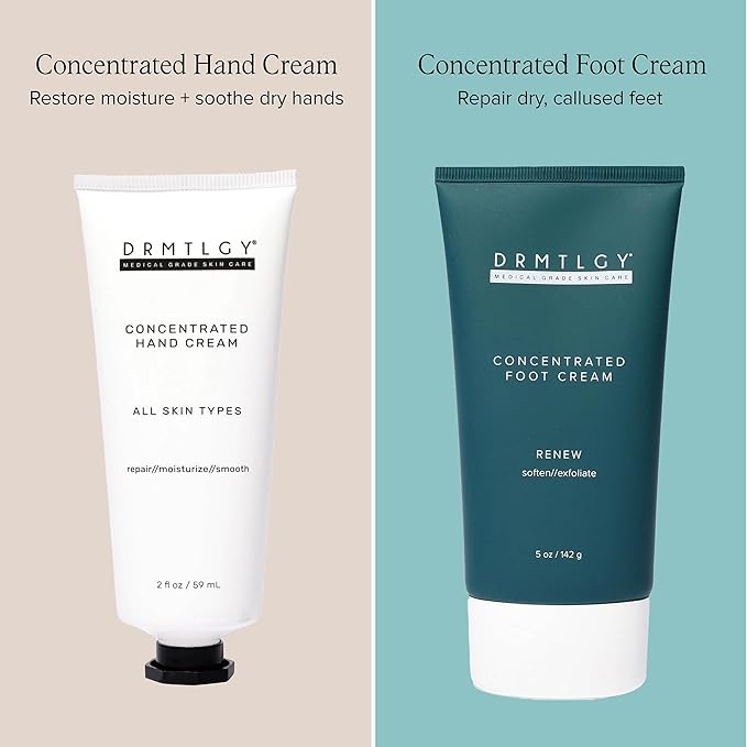 DRMTLGY Concentrated Foot Cream for Dry Cracked Heels - Heel Cream & Foot Lotion for Dry Cracked Feet -Dry Feet Treatment for Women & Men