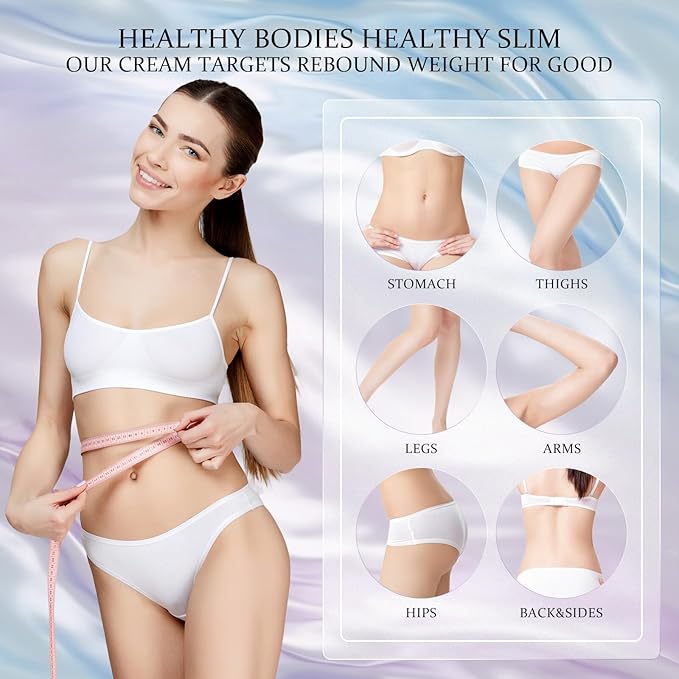 B Flat Belly Firming Cream for Stomach, Thighs & Butt, Premium Skin Tightening Cream, Body Lotion for Firmness and Moisturizer Lift,Women and men 4.2 Fl Oz