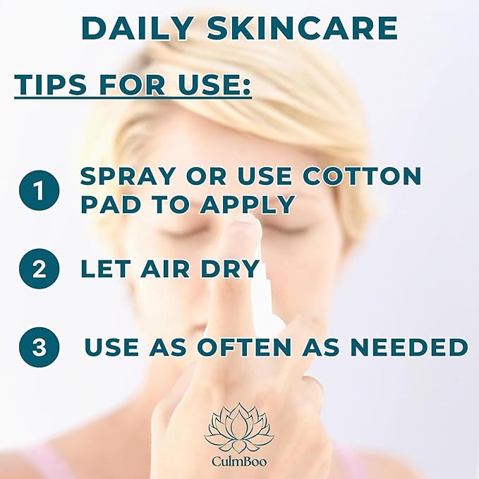 Hypochlorous Acid Spray for Face & Skin - HOCl, Acne Prone Skin, Eczema, Natural Tattoo Aftercare, Piercing Aftercare Spray, Eye Lash Cleanser, Face Mist Toner, Wound Care Cleanser, 8 Fl Oz