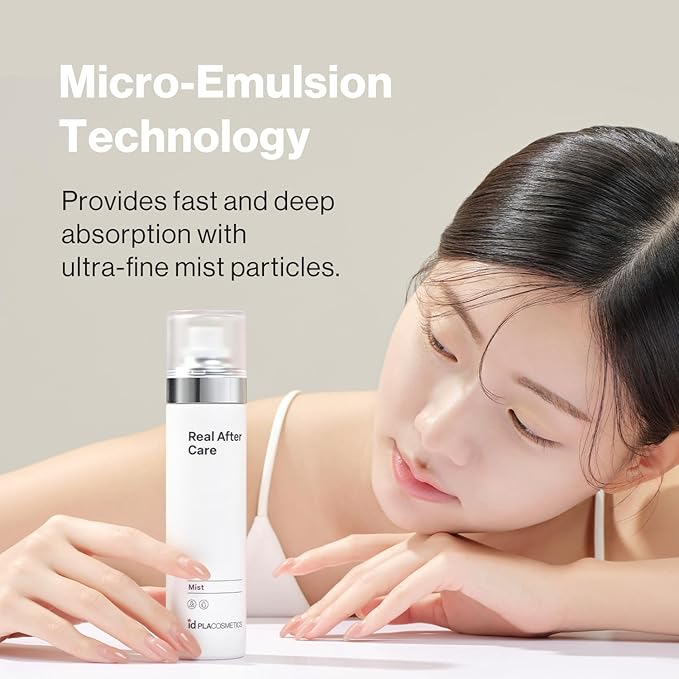 Real After Care Mist 4.05 fl.oz (120 ml) — Milky Micro-Emulsion Korean Face Mist for Sensitive Skin with Niacinamide, Panthenol & Beta-Glucan, Ultra-Fine Spritz for Soothing Hydration