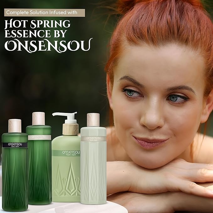 Dry Itchy Scalp Shampoo, Natural Shampoo for Women & Men with HOT SPRING Yeast & Green Algae and Amino Acids, Moisturizing SHAMPOO Made in Japan 10.1 Fl Oz DAILY MILD