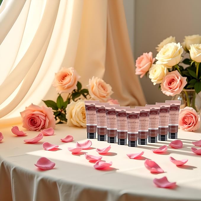 100 Pack Red Tea & Leaves Hand Cream Bulk - Travel Size Scented Hand Lotion Set for Dry Cracked Hands, Ideal Holiday Gift for Women/Nurse/Bridesmaid/Teacher Appreciation, 1.0 oz/30 ml