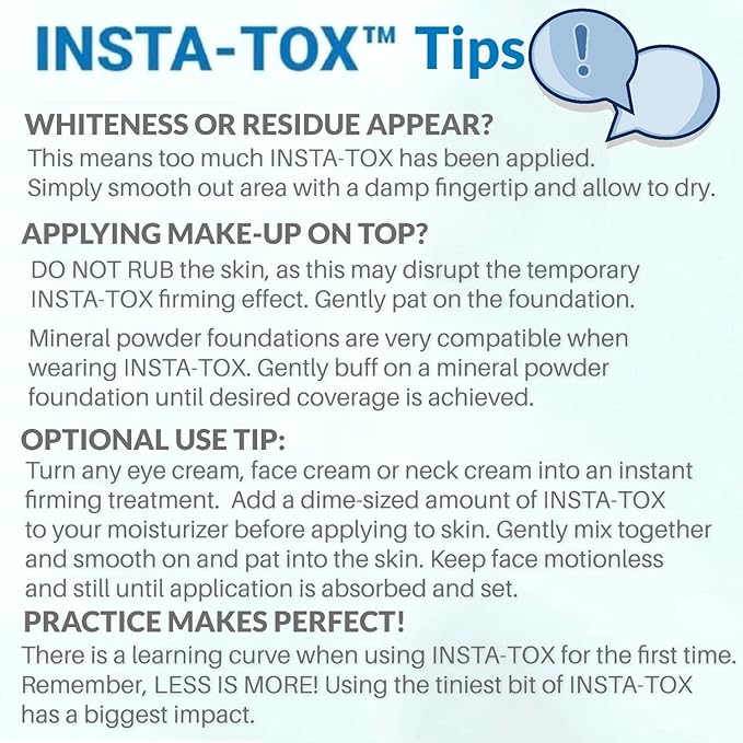 Serious Skincare INSTA-TOX Instant Wrinkle Filler for Face Serum, to Smooth + Blur Fine Lines, Deep Wrinkles, Lip Lines, Crow’s Feet & Pores, Temporary Face Tightener, .75 oz