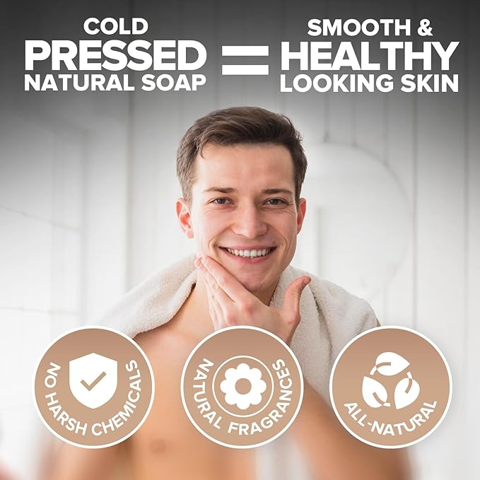 iHeart Patchouli Soap Refresher (2 Packs) - Earthy, Masculine Scent with Deep Cleansing and Moisturizing Mens Bar - With Shea butter for Rich Creamy Lather - Perfect for Men with Active Lifestyle