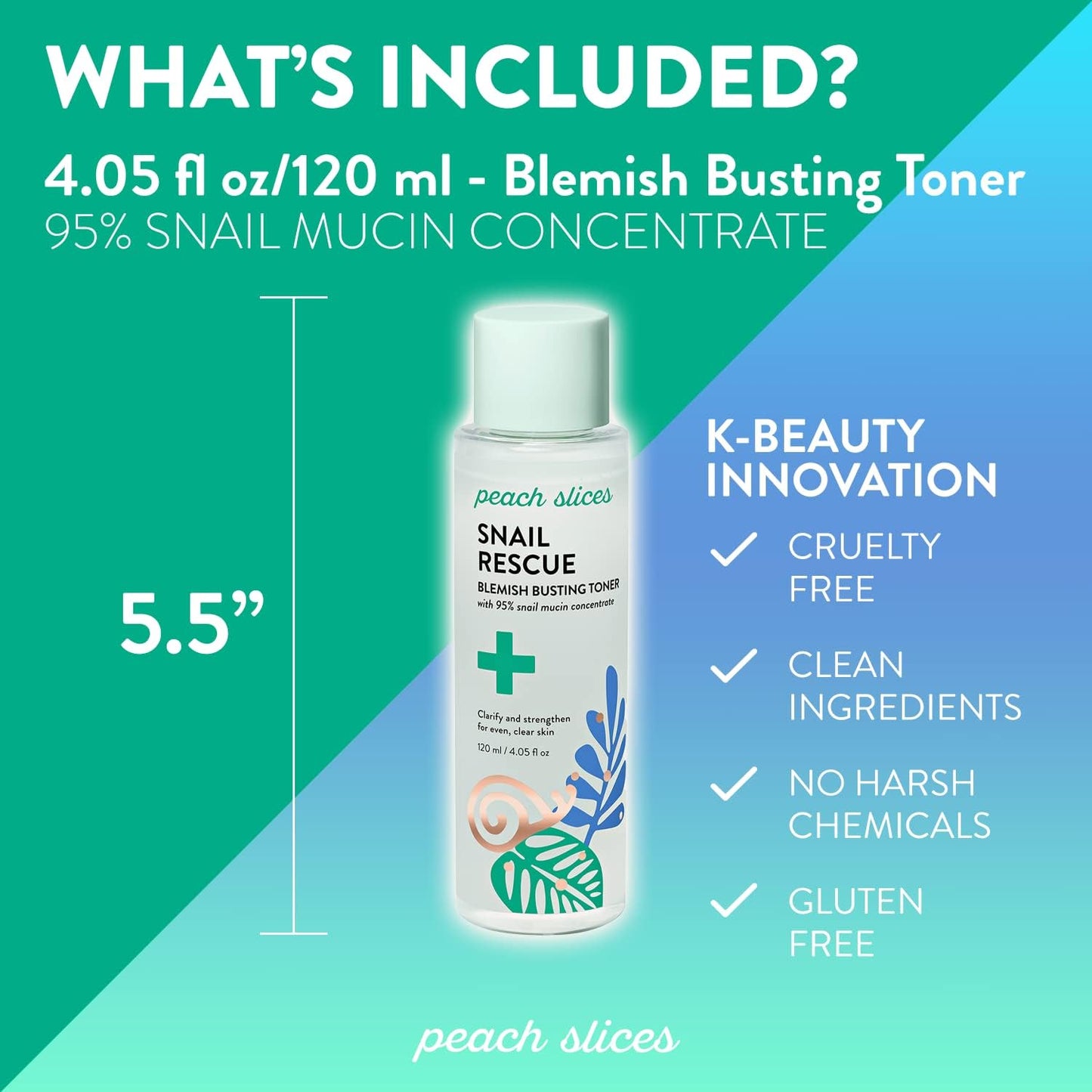 Snail Rescue Blemish Toner – 95% Snail Mucin, 4.05 oz 🐌✨