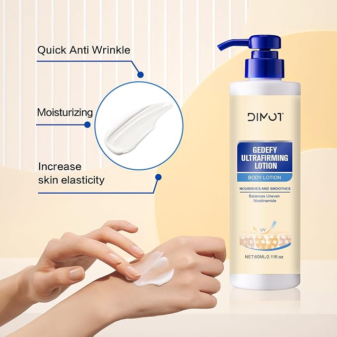 DIMOT Ultra Firming Body Lotion,Tighten Moisturising Skin Body Cream, Anti Aging Nourishes and Smoothes Lotion for All Type Skin Care, Even Tone, 2.11 fl oz (1)