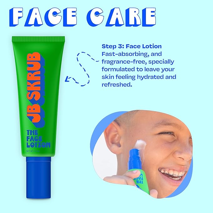 The Face Kit – Pimple Patches, Pads, Wash & Lotion – Complete Skincare Set for Kids, Tweens & Teens