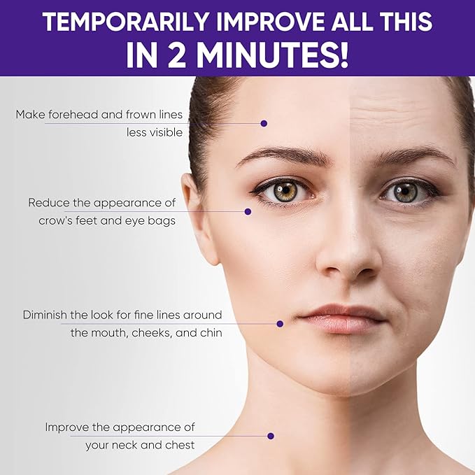 Instant Face Lift Cream, Effective 2-Minute Temporary Skin Tightening Cream, Visibly Firming Loose Sagging Skin, Repair and Smooth Wrinkles for Face and Neck