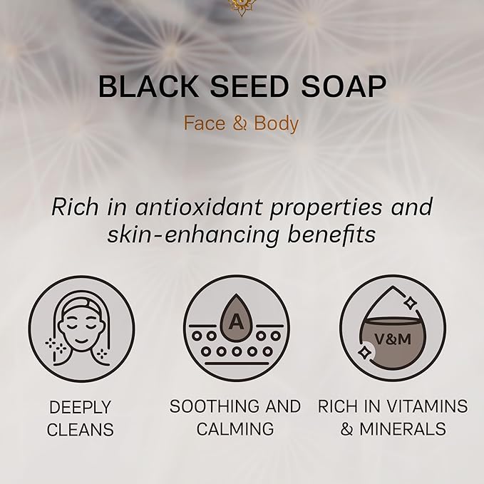 AUTHENTIC BATH & SOAP - Black Seed Oil Bar Soap (Handmade, 2 Pack) - Natural, Cold Processed, Deep Cleansing, Exfoliating Black Seed Grits, Moisturizing Vegan Soap Bar for Face, Body. 4.2 Oz Each