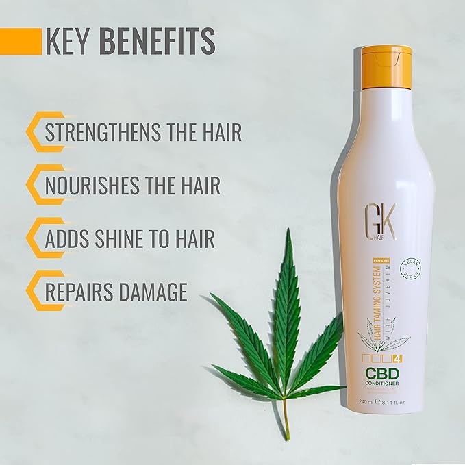 GK HAIR Hemp Shampoo and Conditioner Sets Hydrating Strengthening Color Treated Damaged Repair Provides Nourishing & Shine Natural Organic Vegan Sulfate Paraben Free (Conditioner)