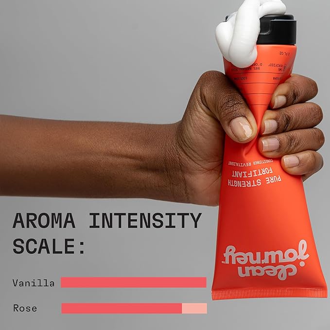 Pure Strength Hair Conditioner, EWG Verified, Infused with Peptides and Biotin, For Fragile and Damaged Hair, Clean Ingredients, Vegan, Vanilla Scent, 8 Fl Oz