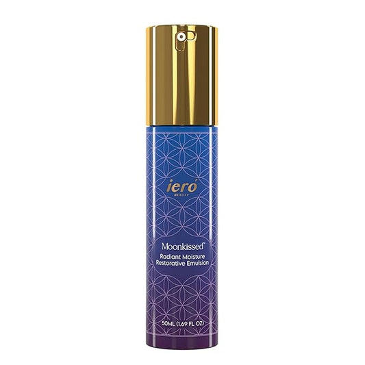 ieró Beauty Moonkissed Restorative Moisture Emulsion | Hydrating Anti-Aging Face Moisturizer | Helps Reduce Fine Lines and Wrinkles | Skincare for Day or Night | Paraben and Cruelty Free | 1.69oz