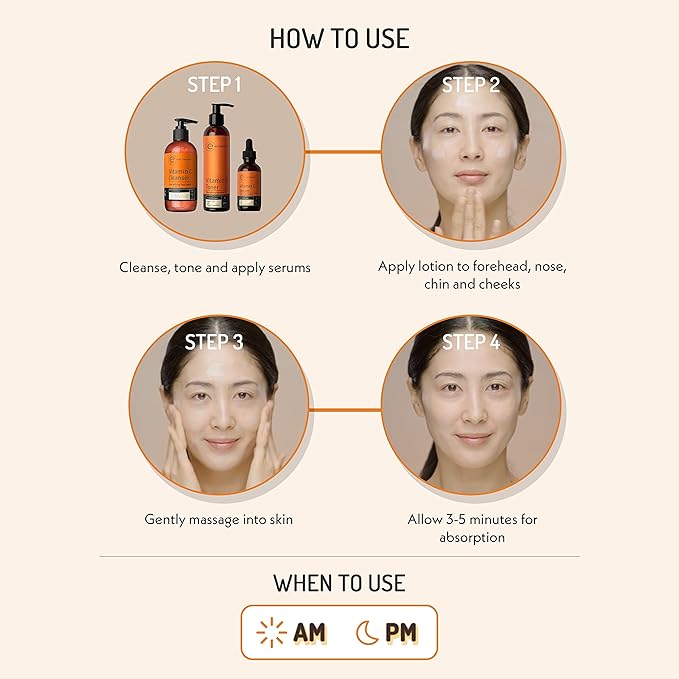 Eve Hansen Vitamin C Face Moisturizer - Lightweight Hydrating Cream with Vitamin B, Green Tea, Jojoba Oil - Cruelty-Free & Natural Ingredients - 4 oz