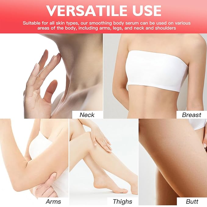 Be Glossy Body Serum for Wrinkles, Crepey Skin Cream for Aging Skin Infused with Hyaluronic Acid, Collagen and Vitamin E, Anti-Aging & Firming Body Lotion for Tighten Nourishing Skin 100ML/3.38 Fl Oz