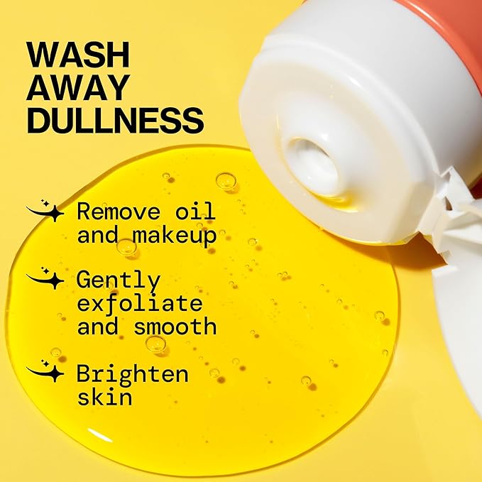 Pacifica Mini Glow Baby Brightening Facial Cleanser 1.4 oz – Vitamin C & Glycolic Acid (AHA) Face Wash– Daily Cleanser for Anti-Aging Exfoliating for Smooth, Even Glowing Skin Vegan Clean Beauty