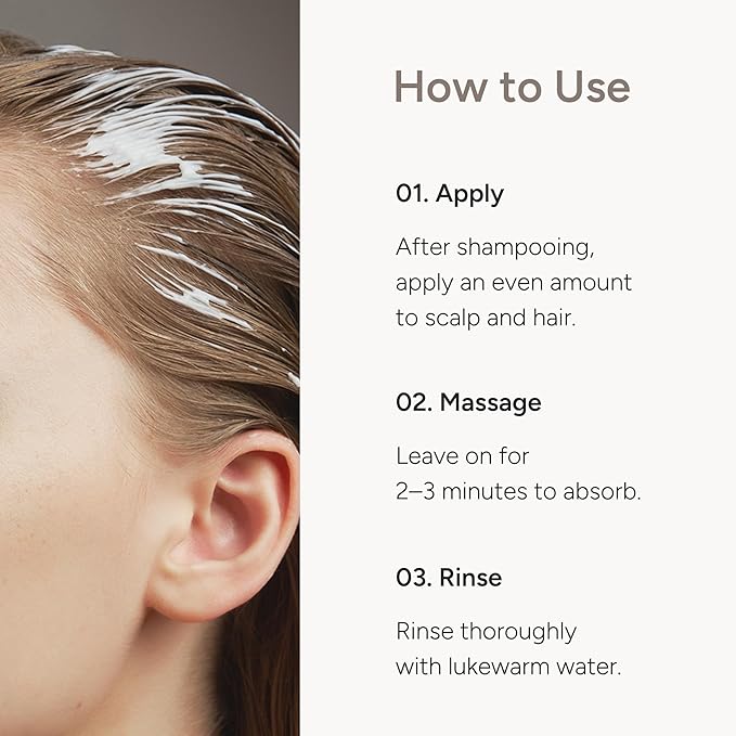 Hair Treatment Mask – Strengthening Protein & Peptide Repair & Conditioner for Damaged Hair – Argan Oil, Niacinamide & Centella – Paraben Free – Hinoki Bloom, 250g / 8.81 fl oz