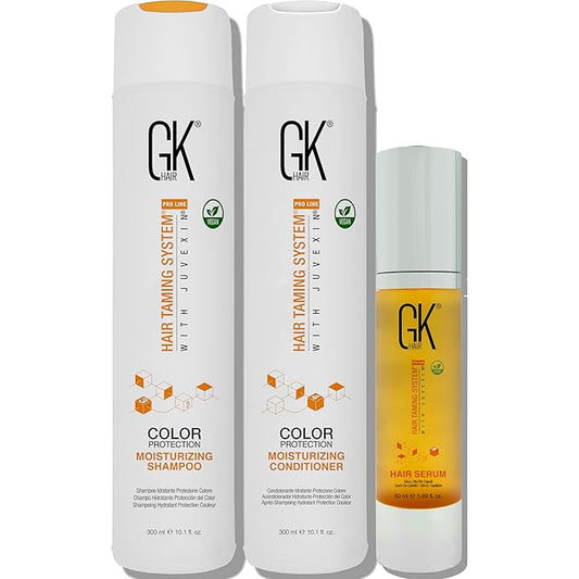 GK HAIR Global Keratin Moisturizing Shampoo and Conditioner Sets (300ml+Serum50ml)