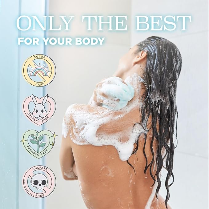 Luseta Coconut Milk Body Wash with Coconut Oil & Pomegranate -Shower Gel Body Wash for Deep Hydration, Gentle Cleansing, Soothes Skin for All Skin Types Sulfate & Paraben-Free 33.8oz