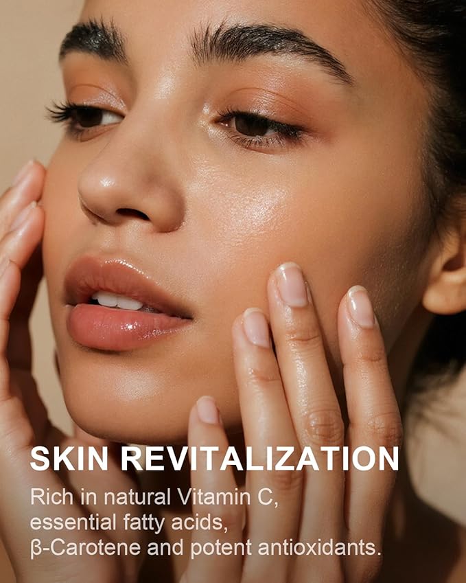 Yoken Rosehip Seed Oil Organic, USDA Certified 100% Pure Rosehip Oils for Face, Hair & Body, 8 fl oz Cold Pressed Rose Hip oil for Skin Moisturizing, Scar Fading, Gua Sha, Massage, Carrier Oil DIY