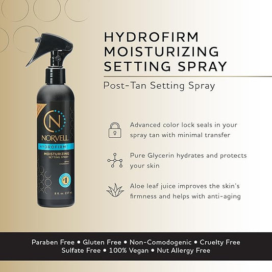 Norvell Post Sunless Hydrofirm Moisturizing Spray 8 fl oz – Professional Hydrating Spray to Extend Sunless Tan, Soften Skin, Enhance Color & Reduce Uneven Fade for a Smooth Finish