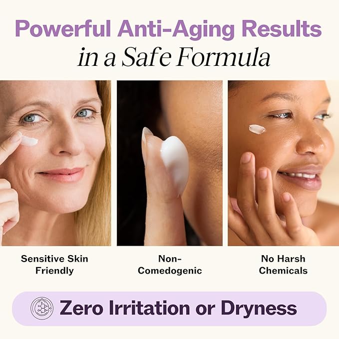 LilyAna Naturals Eye Cream for Dark Circles and Puffiness, Under Eye Cream for Wrinkles and Bags, Anti Aging helps Improve Dryness; for Sensitive Skin (1.7 Ounce, Pack of 2)