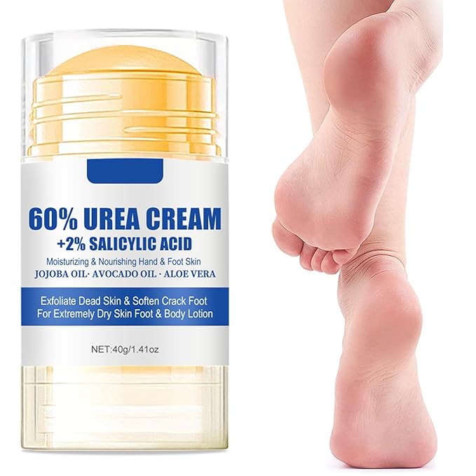60% Urea Hydrating and Anti-Cracking Foot Cream, Upgraded Moisturising and Relieves Cracking and Dryness Foot Cream, Foot Lotion Heel Stick Repairs and Hydrates Dry and Cracked Feet and Hand