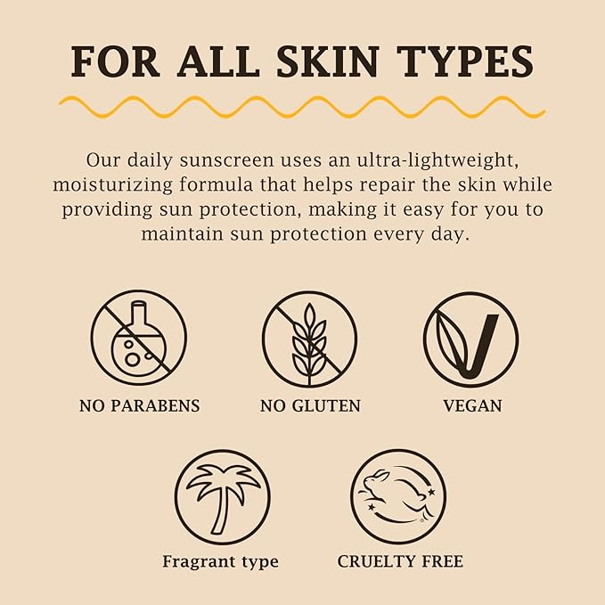 FUNAN Face Sunscreen SPF 50+，Waterfull Tone-Up Sunscreen Serum，Base lotion Color Correcting，Oil Free & Oxybenzone Free，2.1 Fl Oz