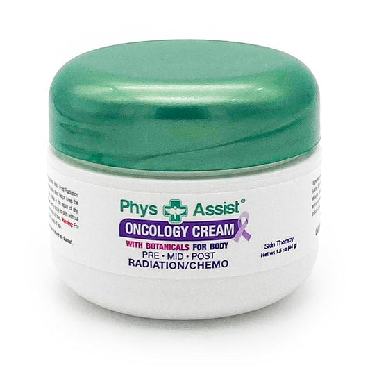 Oncology Cream 1.5 oz. Travel Size. Soothing, Calming and Hydrating to Stressed Skin Undergoing Chemo or Radiation. Made with Botanicals of Lavender, Calendula, Peppermint