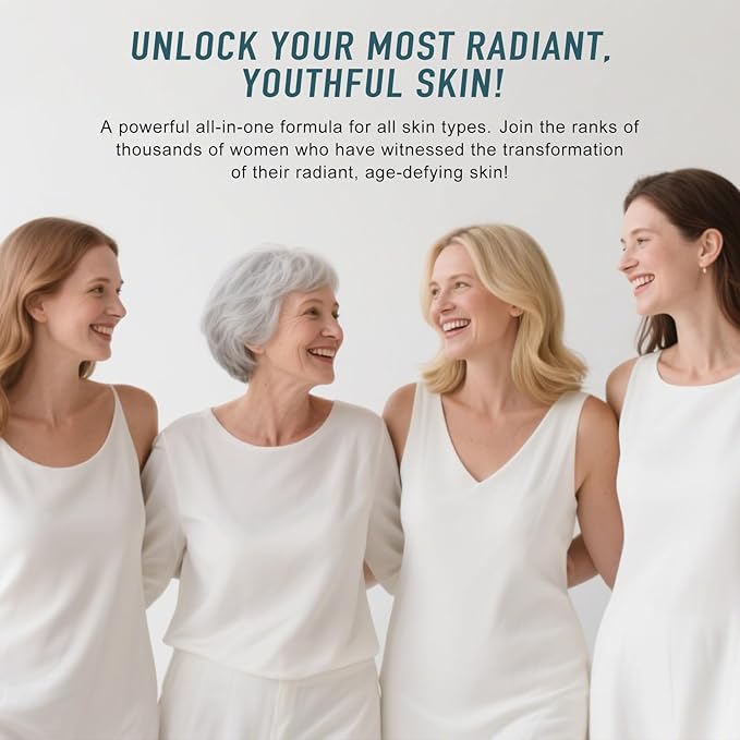 Vitamin C Serum with Hyaluronic Acid - Anti Aging Face Serum for Dark Spot Removal, Wrinkles Reduction, Deep Hydration - Non-Greasy Formula