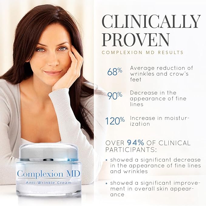 Advanced Anti-Wrinkle Cream – Clinically Tested Multi-Peptide with Hyaluronic Acid – Face Moisturizer for Skin care – Hypoallergenic for All Skin Types – 1 Ounce