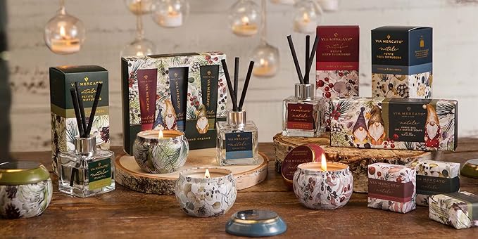 Via Mercato Natale Winter Woods Holiday Collection, Soap Gift Set, Assorted Scents