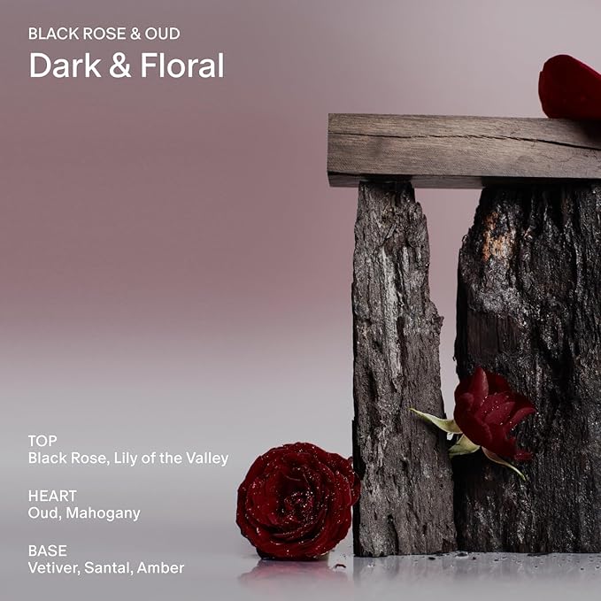 Salt & Stone Body Wash for Women & Men | Black Rose & Oud | Hydrating Gel Cleanser | Clean & Soften Skin | Made with Niacinamide & Hyaluronic Acid | Free From Parabens, Sulfates & Pthalates 15.2 fl oz