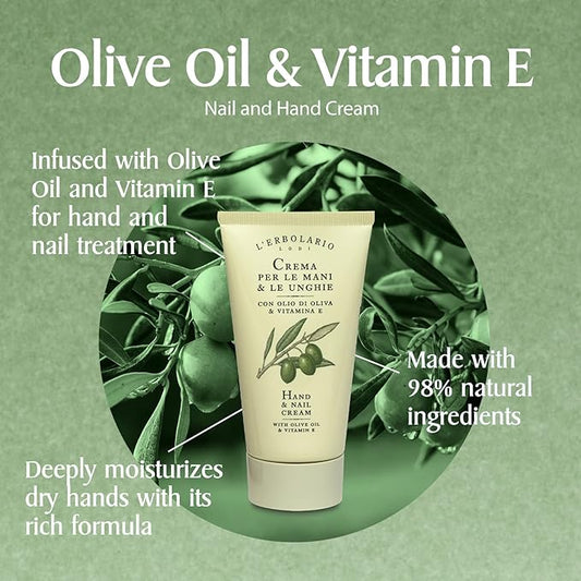 L'Erbolario Hand and Nail Cream - Moisturizing Hand Lotion for Women and Men with Shea Butter - Hand Cream for Dry Hands and Fragile Nails - 2.5 oz