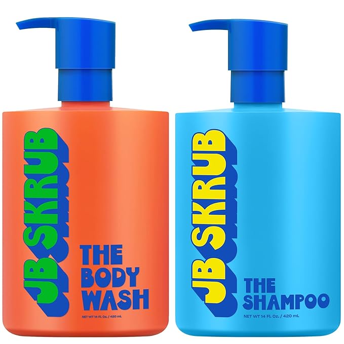 The Hair and Body Wash Super Duo - No Harsh Ingredients - Conquer Adolescent Funk with Confidence - 14oz.