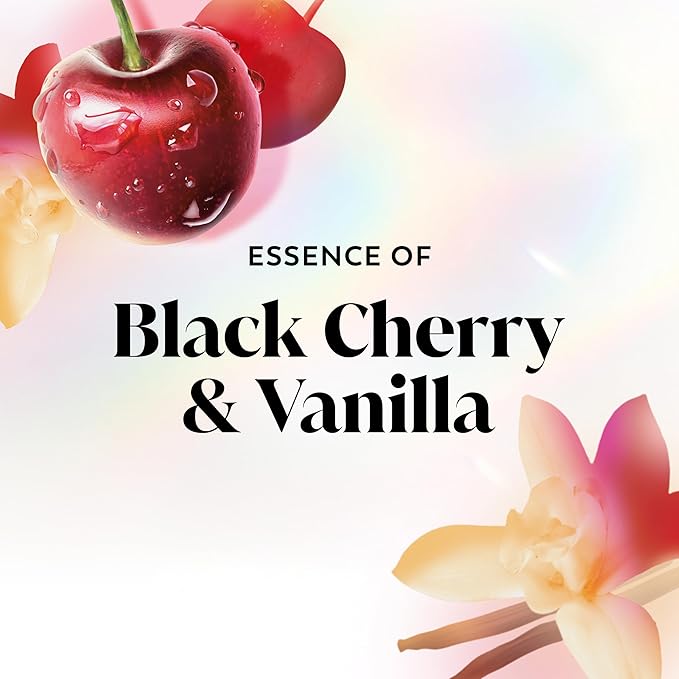 Olay Body Wash for Women, Fresh Radiance, Refreshing & Renewing, Made with Plant Based Cleansers, B3 Botanical Complex, For All Skin Types, Black Cherry & Vanilla Scent, 22 fl oz