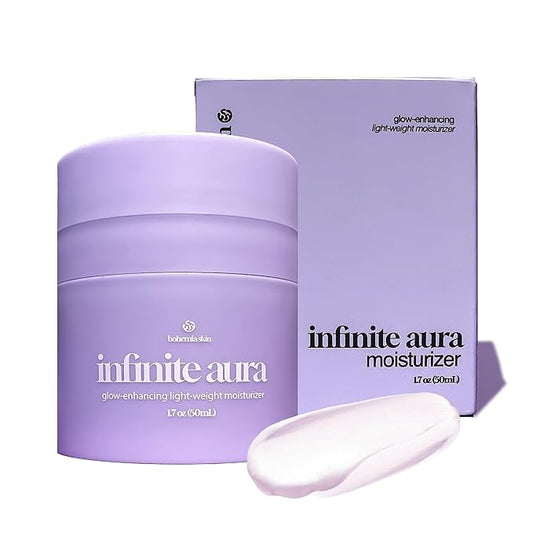 Infinite Aura – Barrier‑Repair Moisturizer with Beta‑Glucan, Ceramide Complex & Hyaluronic Acid | Copper Peptide & Vitamin C Glow Cream | 1.7 oz (50 ml)
