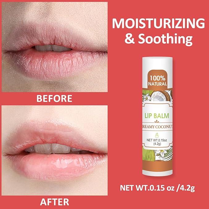 128 Pack Lip Balm, Natural Lip Balm Bulk with Vitamin E and Coconut Oil, Bulk Moisturizing Lip Balms for Dry Lips-16 Flavors