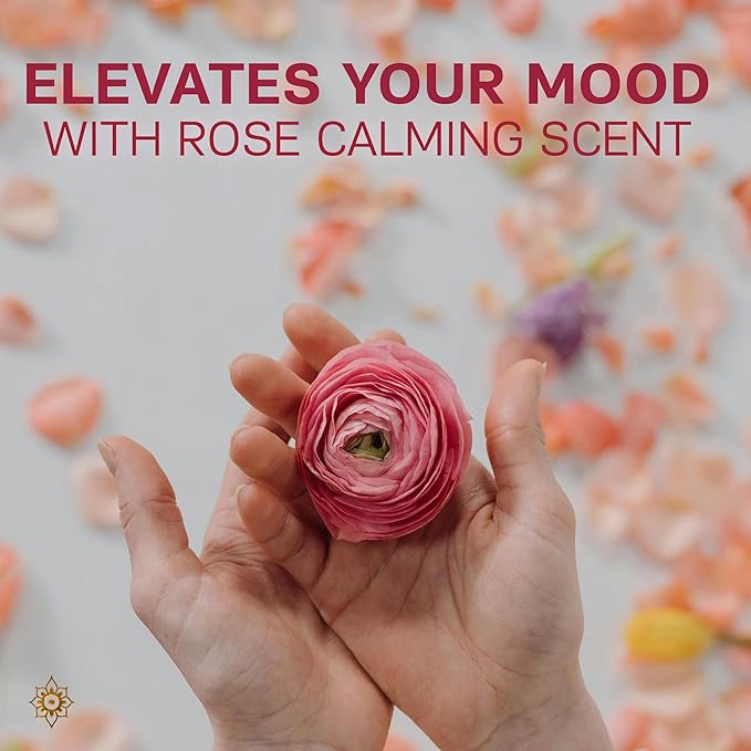 AUTHENTIC BATH & SOAP - Organic Rose Soap Bar X2 - Handmade, Natural Castile Soap Bar Moisturizing Bar Soap for Women Gift, Made with Rose Essential Oil and RoseWater. (2PK) 4.2 Oz Each