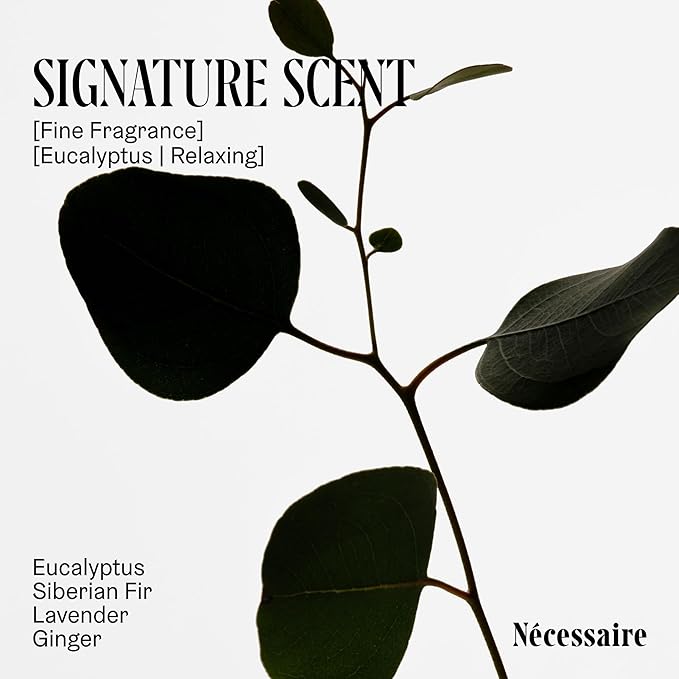 Nécessaire The Body Duo (Eucalyptus) Skincare Gift Set For Women + Men - The Body Wash 16.9oz + The Body Lotion 15.2oz. Multi-Oil Shower Gel Cleanser + Multi-Peptide Body Moisturizer. Non-Comedogenic.