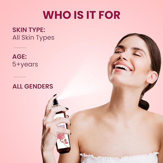 My Ace Rose Nectar Face Mist – Hydrating & Refreshing Rose Water Spray with Niacinamide & Licorice Extract | Soothes, Tones & Brightens Skin | Alcohol-Free Natural Face Toner – 3.38 fl oz