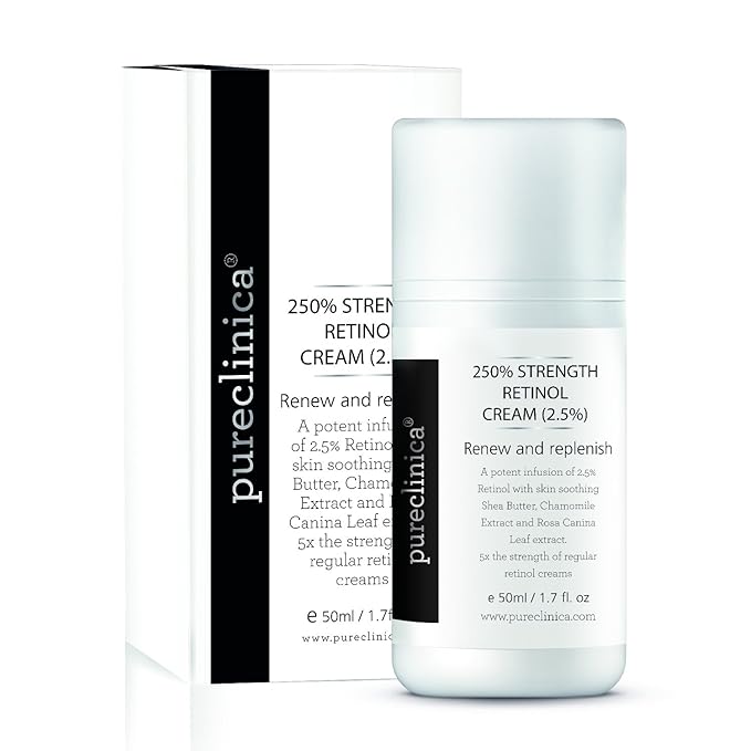 250% Strength Retinol Cream – 50ml/ 1.7 fl. oz. Potent Anti-Aging, with 2.5x Active Ingredients Compared to Competitors
