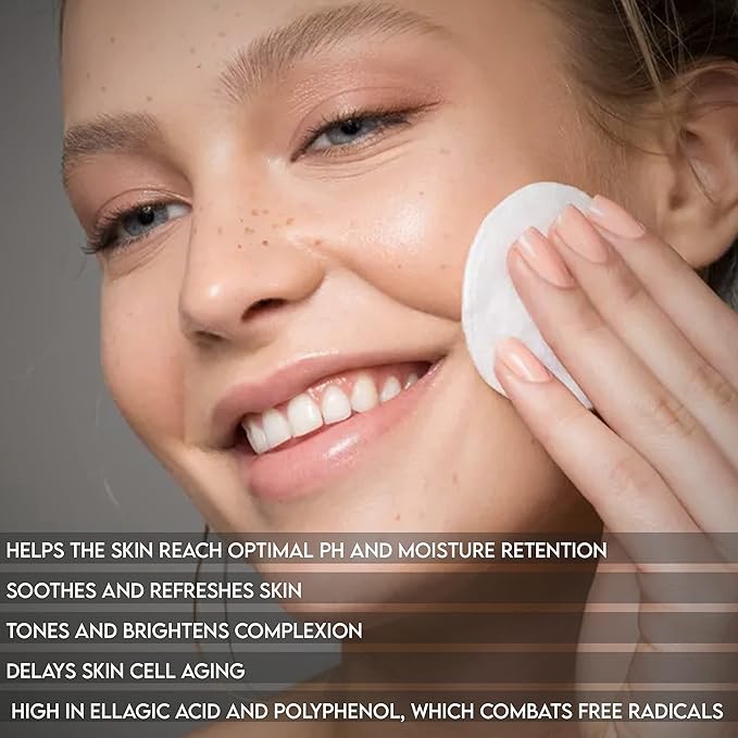 Shir 200ml - Pomegranate Facial Toner & Hydrating Mist - Natural Glow Toner for Women, Organic Brightening Toner for Daily Skincare, Suitable for All Skin Types, Refreshing & Hydrating