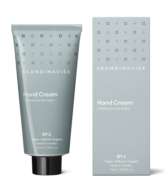 Skandinavisk ØY ‘Island’ Hand Cream, Scent Notes: Crabapple and Dog Rose, Water Mosses and Green Leaves. Vegan Forumla, 2.54 fl. oz.
