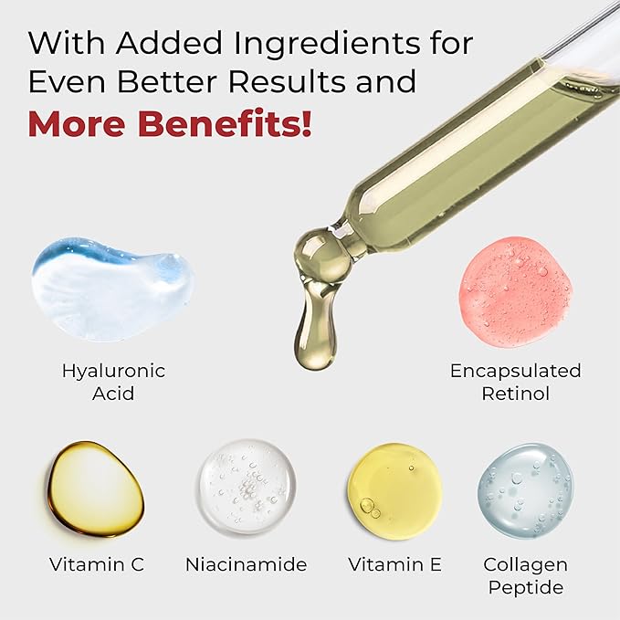 AURA Anti-Aging Retinol Serum 1% – Encapsulated Retinol, Hyaluronic Acid, Vitamin C & E, Collagen, Niacinamide – Value Pack 1.69 Fl Oz – Hydrates, Smooths & Revitalizes Skin