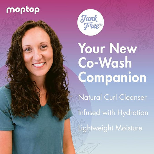 MopTop Cowash Cleansing Conditioner – Curly Hair Conditioner to Restore Moisture, Reduce Frizz & Boost Manageability, Sulfate & Paraben Free Hair Care for All Hair Textures (Citrus Medley, 2pk)