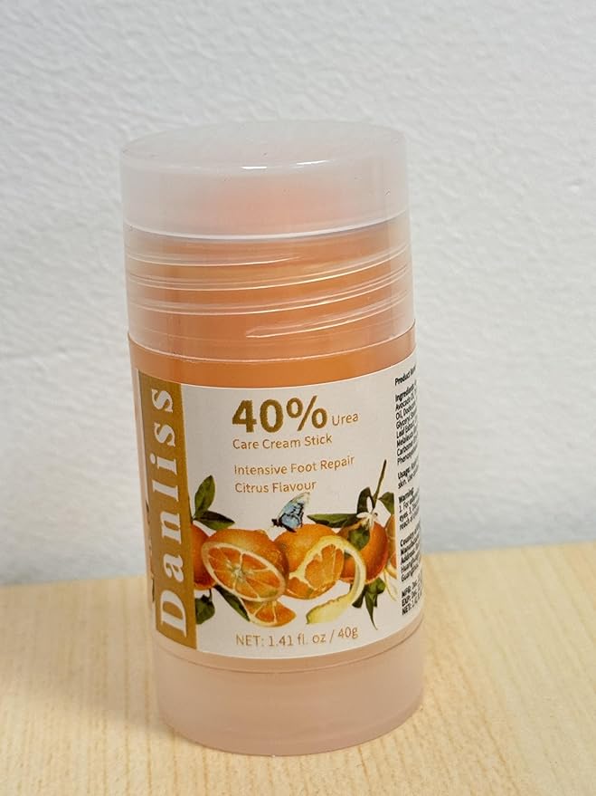 Urea Cream Stick 40 Percent, Heel Balm, Urea Hand Cream Stick and Foot Cream for Dry Cracked, Cracked Heel, Moisturizer for Dry Skin Care 1.41 Oz (Citrus Flavour)